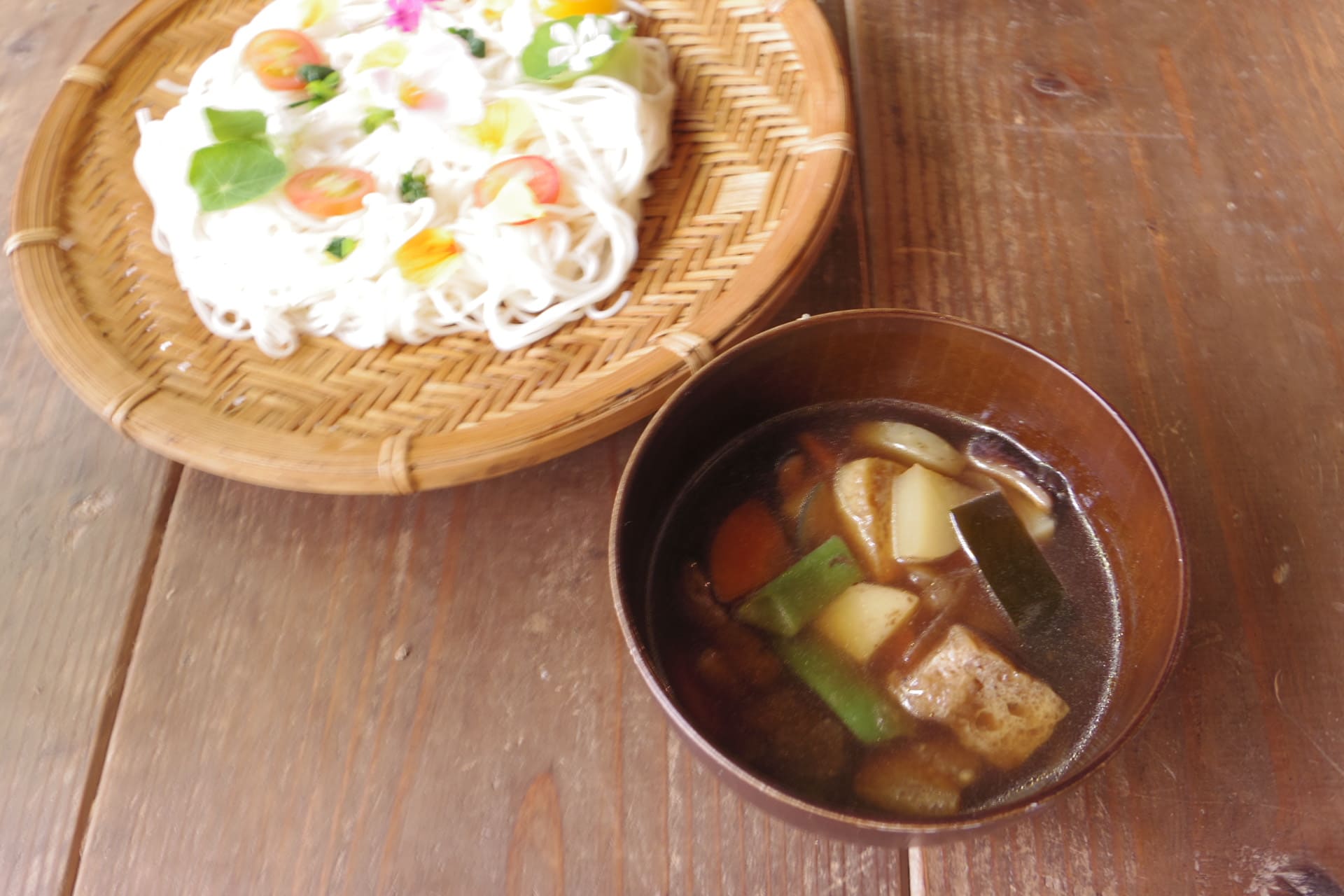 そうめんのつけ汁である、「ナスのめんつゆ」