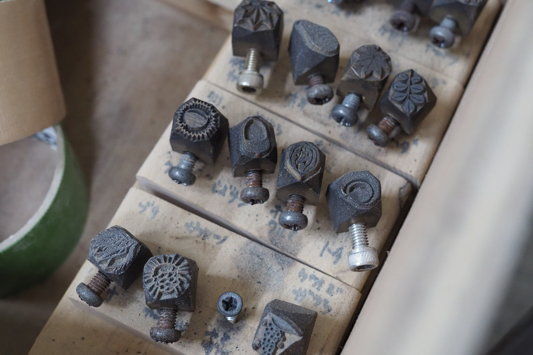 まあるいつみきの焼き印の型。